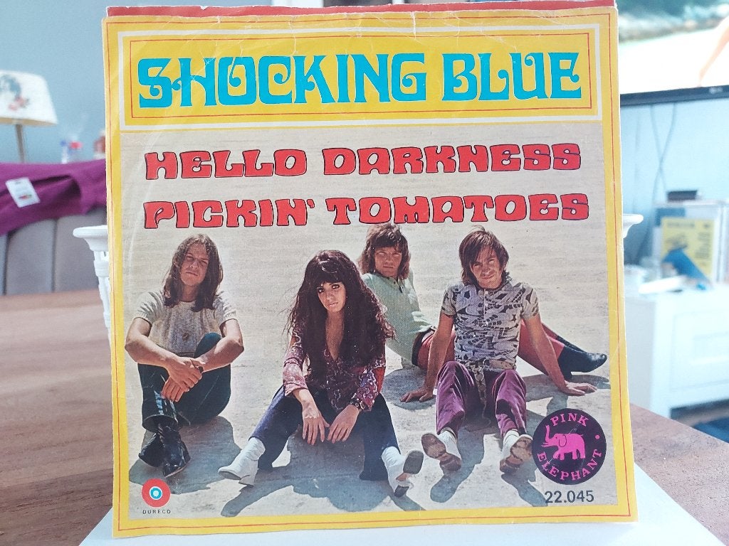 7" Single Shocking Blue - Hello Darkness / Pickin' Tomatoes, Gebruikt, 7 inch, Ophalen of Verzenden, Pop