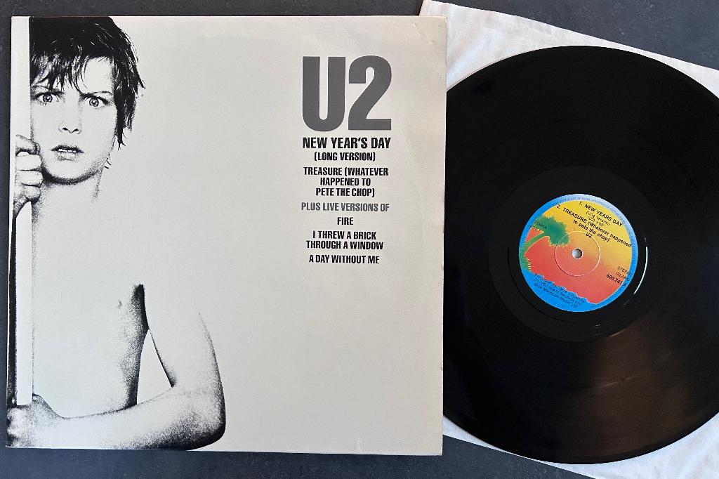U2 - New years day ( 12# ), Cd's en Dvd's, Vinyl | Rock, Zo goed als nieuw, Poprock, 12 inch, Ophalen of Verzenden