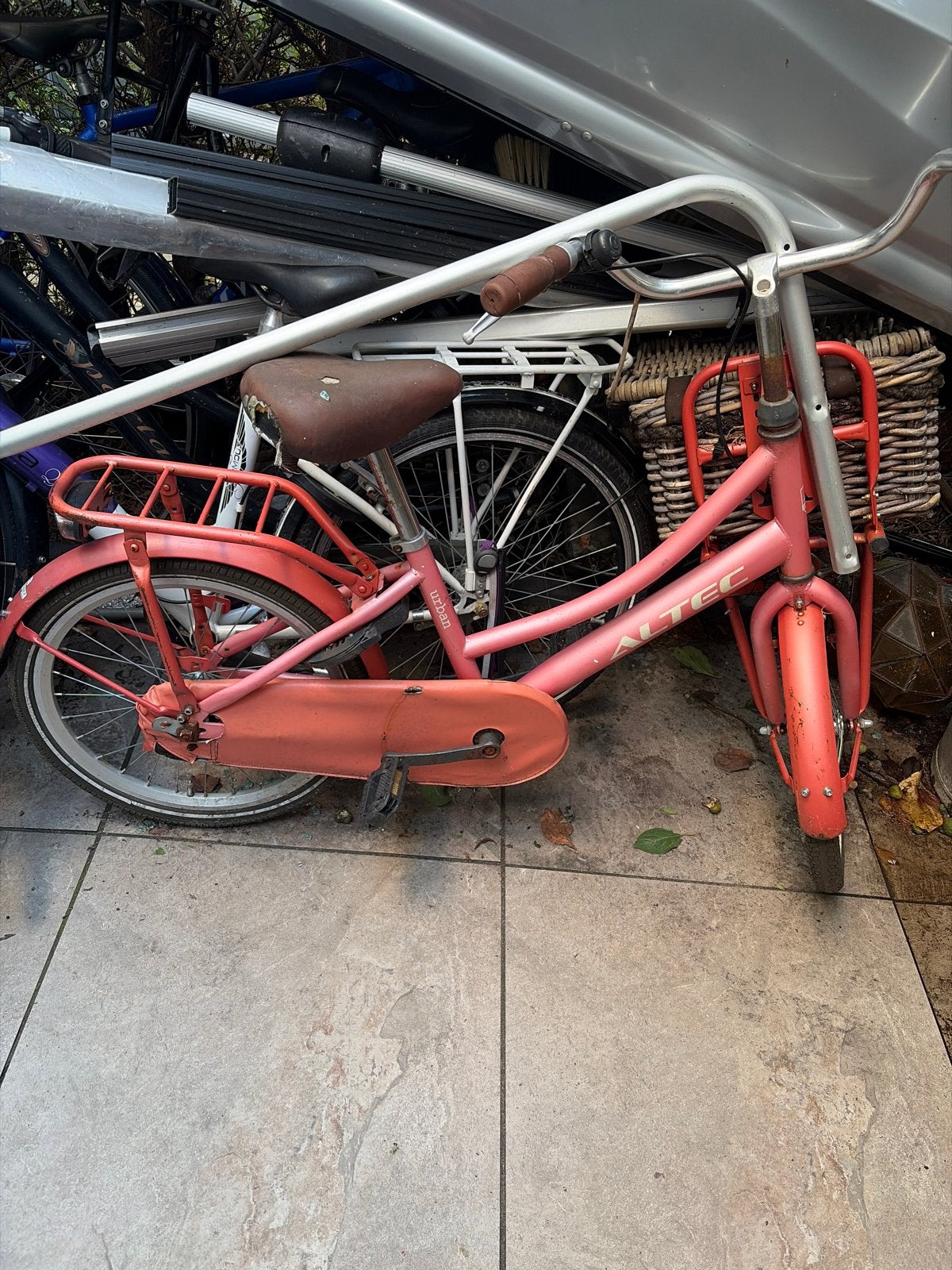 Roze Altec kinderfiets - 20 inch, Ophalen of Verzenden, Gebruikt, Velgrem, 20 inch of meer