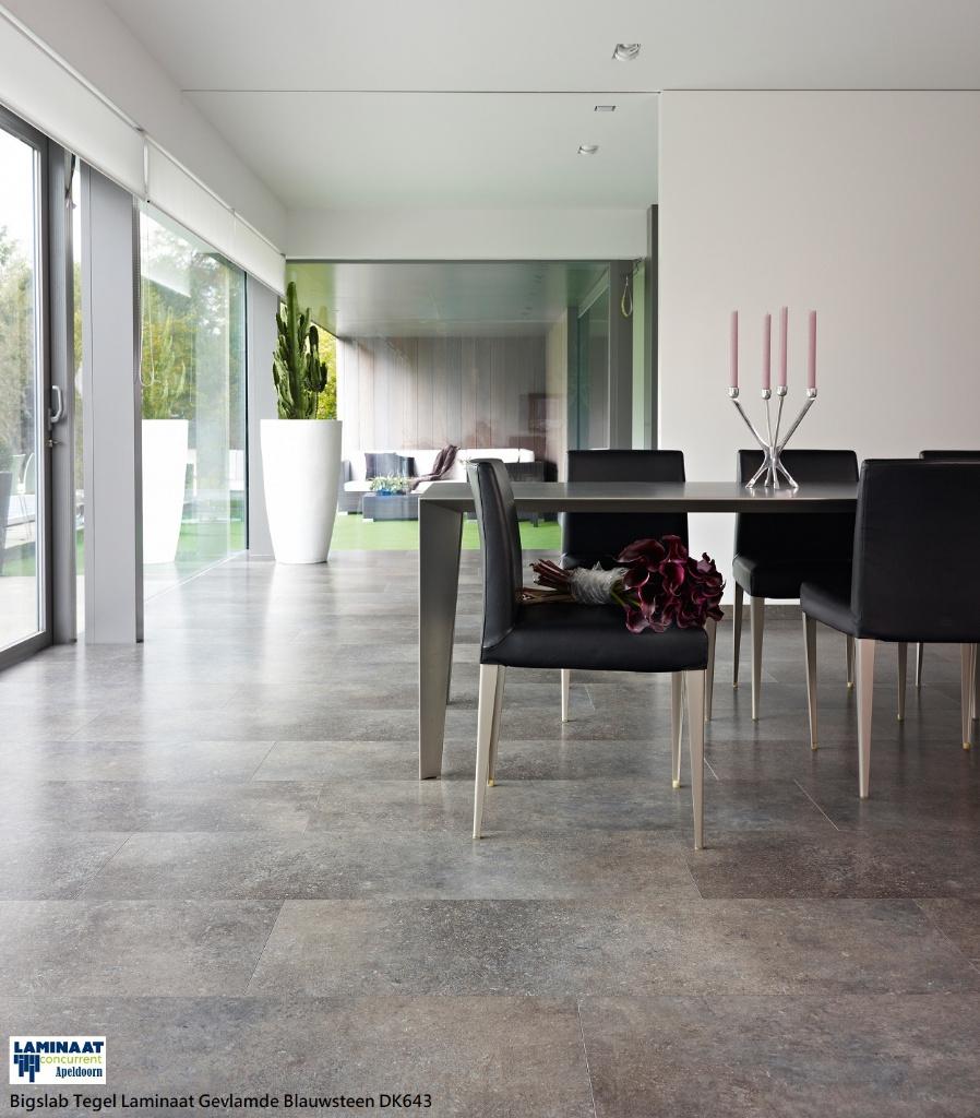 Grote Tegel Laminaat Gevlamde Blauwsteen 119cm lang X 39cm, Tegel laminaat XL, 75 m² of meer, Nieuw, Ophalen of Verzenden
