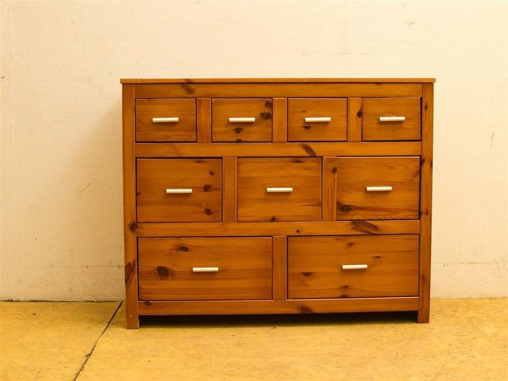 Houten Ladekast/Commode 51357, Gebruikt, 3 of 4 laden, Minder dan 100 cm, Grenenhout