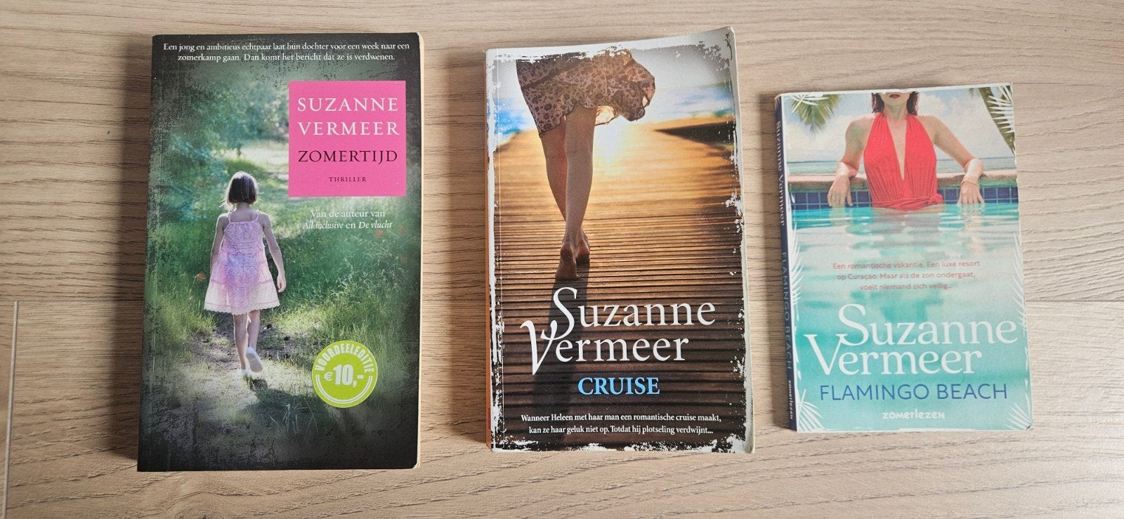 3x Suzanne Vermeer: Zomertijd, Cruise, Flamingo Beach, Ophalen of Verzenden, Gelezen, Suzanne Vermeer
