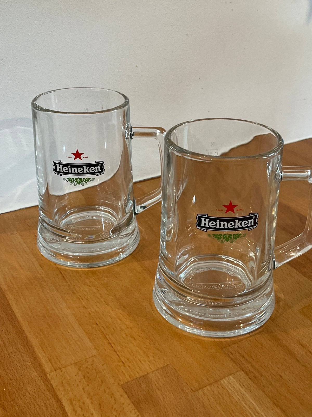 Nieuwe Heineken bierpullen 0,5 liter - Set van 2, Verzamelen, Ophalen of Verzenden, Nieuw, Pul(len), Heineken