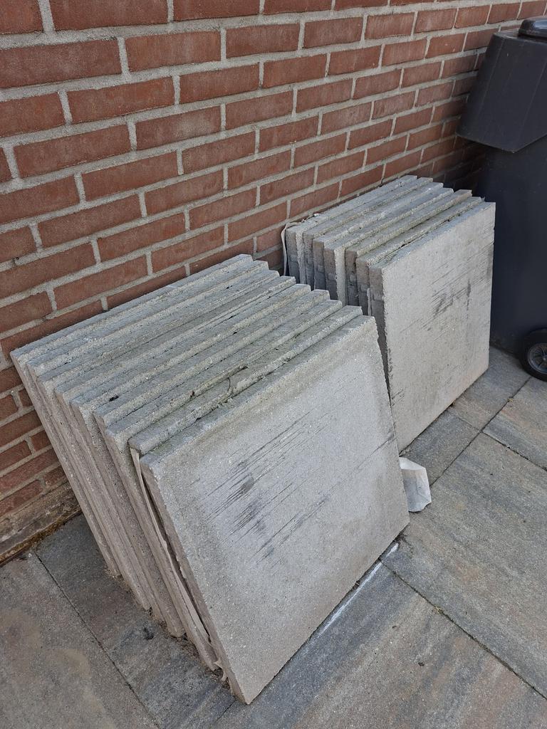 Nieuwe terrastegels 60x60 cm - 15 stuks, Ophalen, Nieuw, 5 tot 10 m², Beton