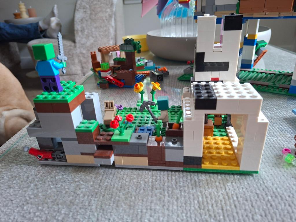 Legoset minecraft 21181 the rabbit range, Ophalen of Verzenden, Zo goed als nieuw