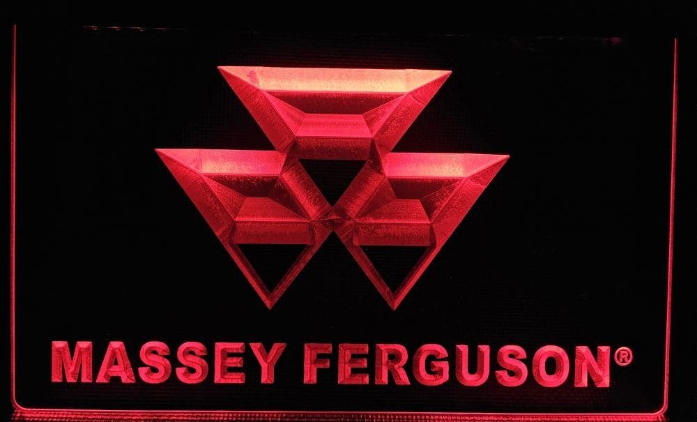 Massey Ferguson tractor rood led reclame ledlamp wanddeco