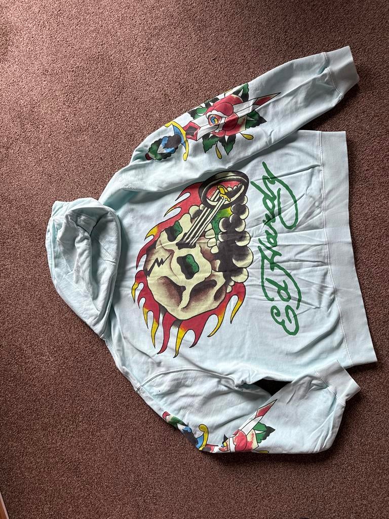 Ed Hardy Hoodie met Rits - Maat xl - Zo goed als nieuw, Ophalen of Verzenden, Zo goed als nieuw, Lange mouw
