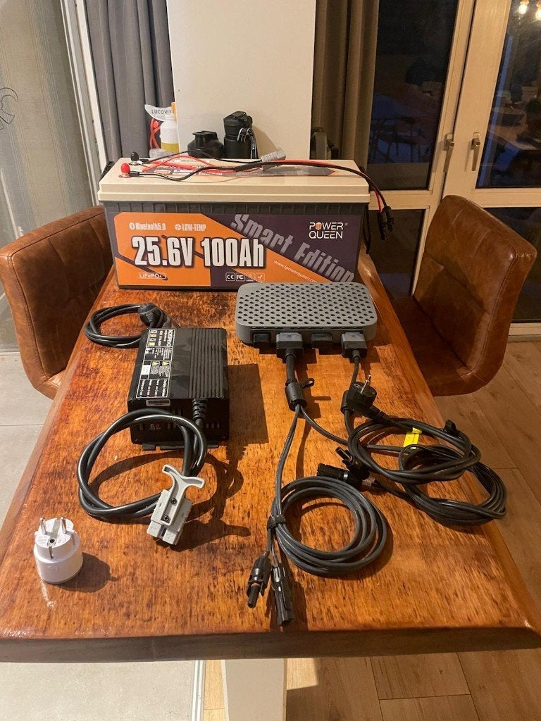 Power Queen 25.6V 100Ah LiFePO4 tweakers ThuisAccu, Ophalen, Zo goed als nieuw, Power Queen