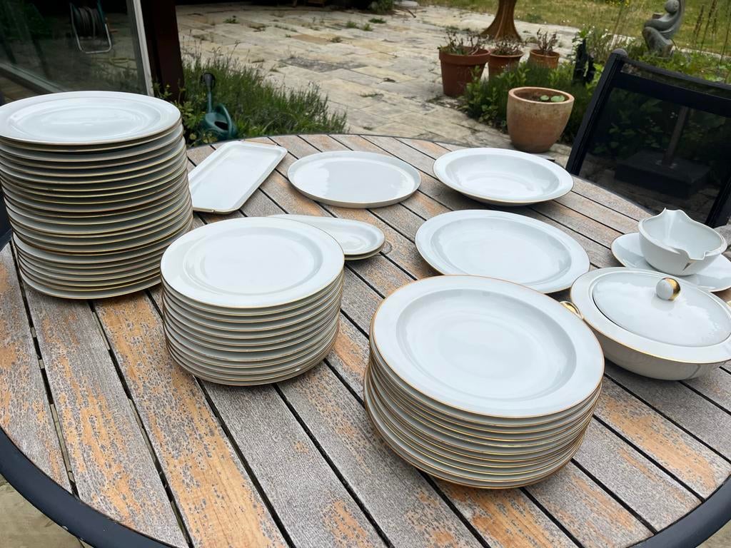 Compleet Limoges servies A. VIGNAUD Jean Luce, Ophalen, Gebruikt, Porselein