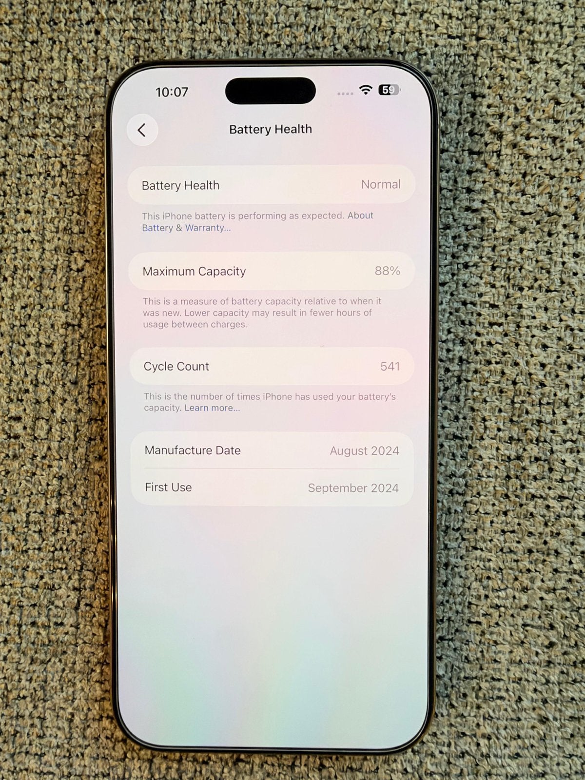 Foto 3 van iPhone 16 Pro Max 512GB Desert Titanium - Zo goed als nieuw