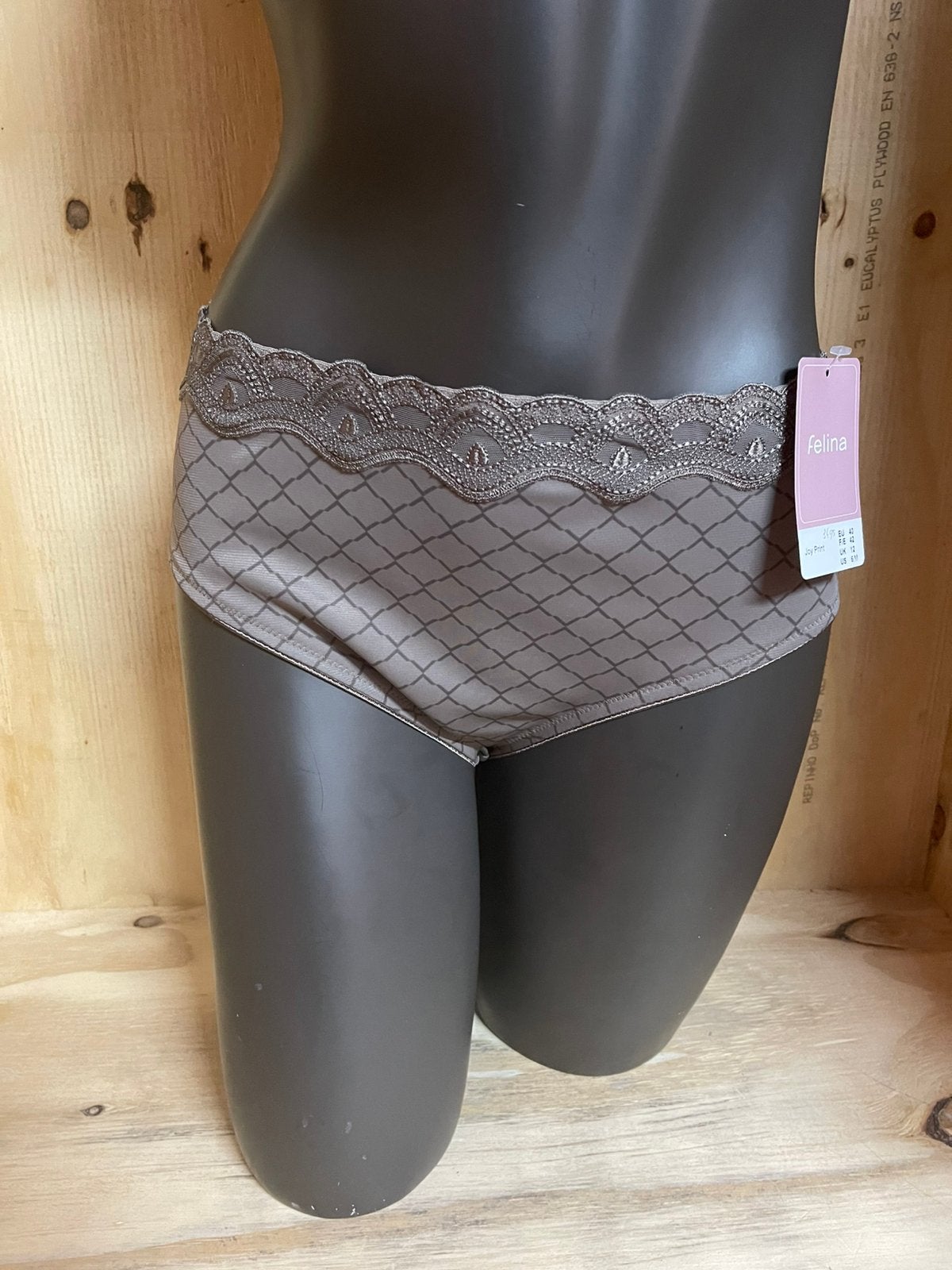 Felina taille slip Maat 42 Model joy print, Verzenden, Bruin, Slip