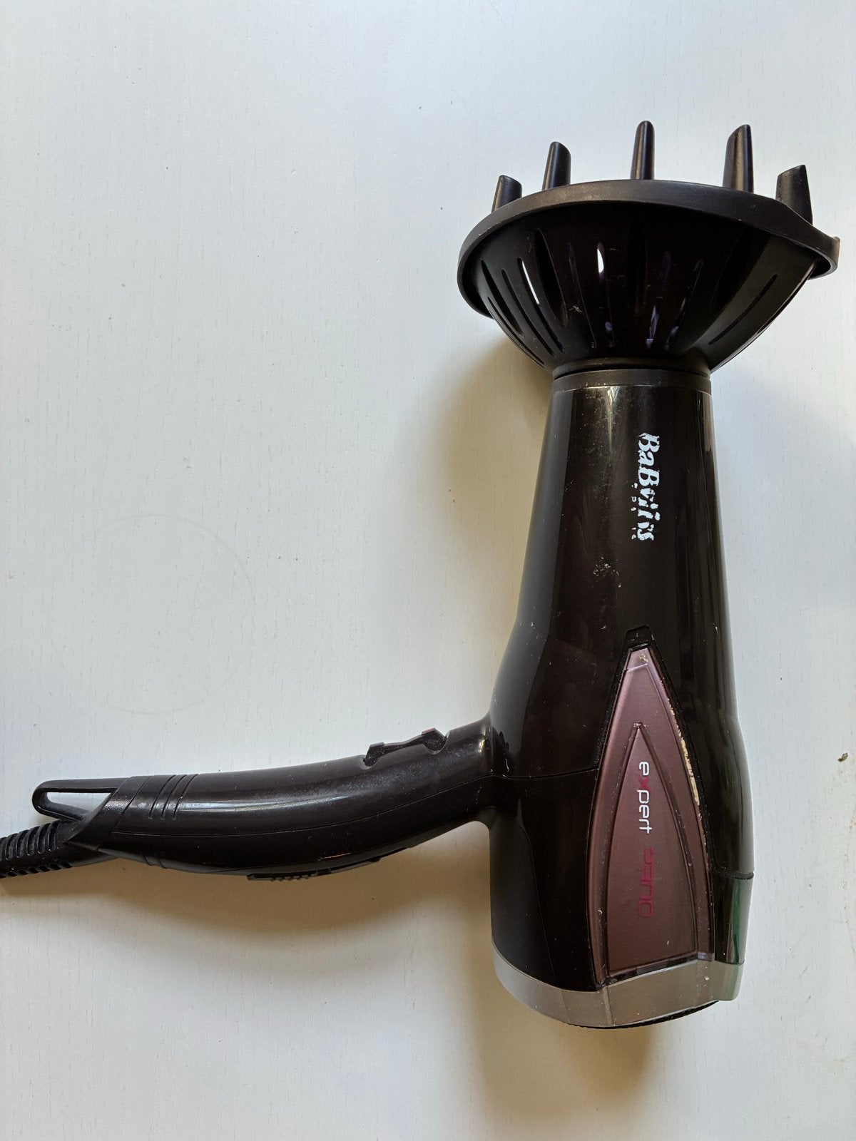 BaByliss Expert 2200 haardroger met diffuser, Ophalen of Verzenden, Gebruikt, Haarverzorging