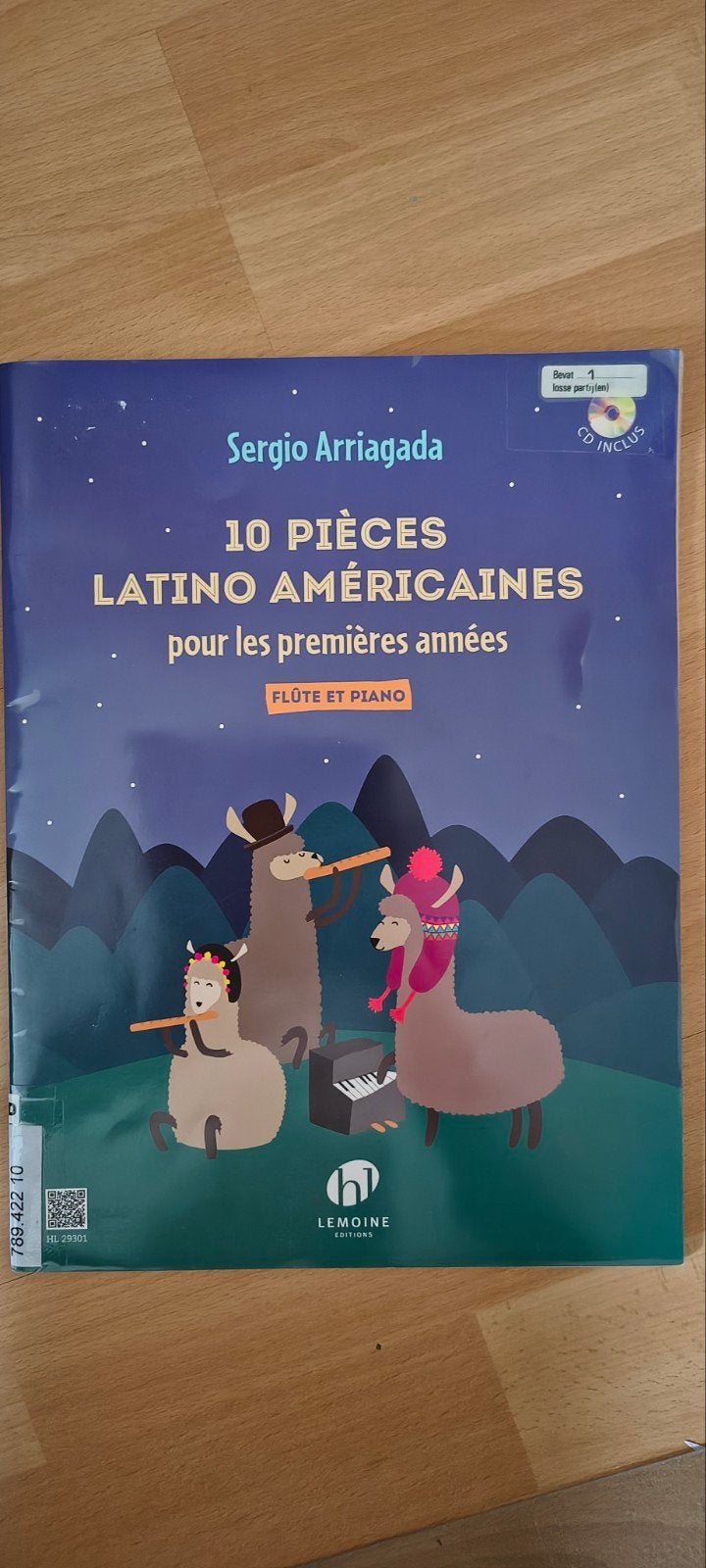10 pieces latino americains dwarsfluit en piano, Latin en Salsa, Gebruikt, Les of Cursus, Piano