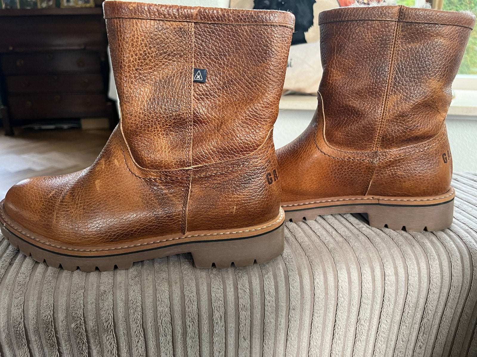 Gaastra leren laarzen met warme voering - Maat 39, Kleding | Dames, Ophalen of Verzenden, Zo goed als nieuw, Bruin, Lage of Enkellaarzen