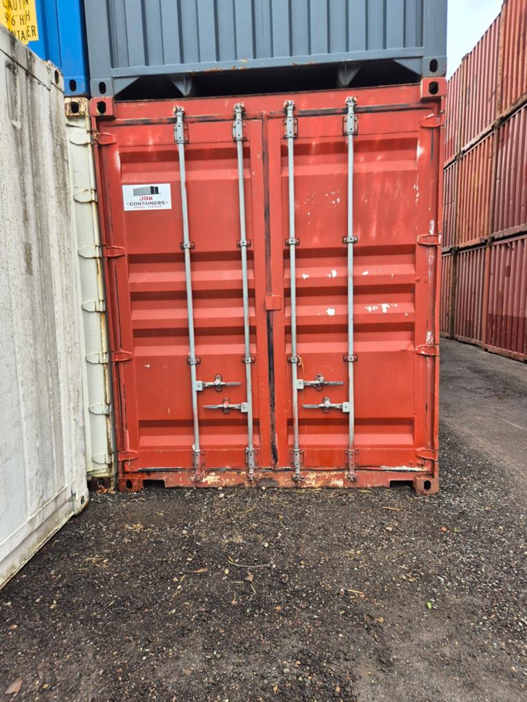 Nette 40ft zeecontainer HighCube, stalen vloer, Ophalen of Verzenden