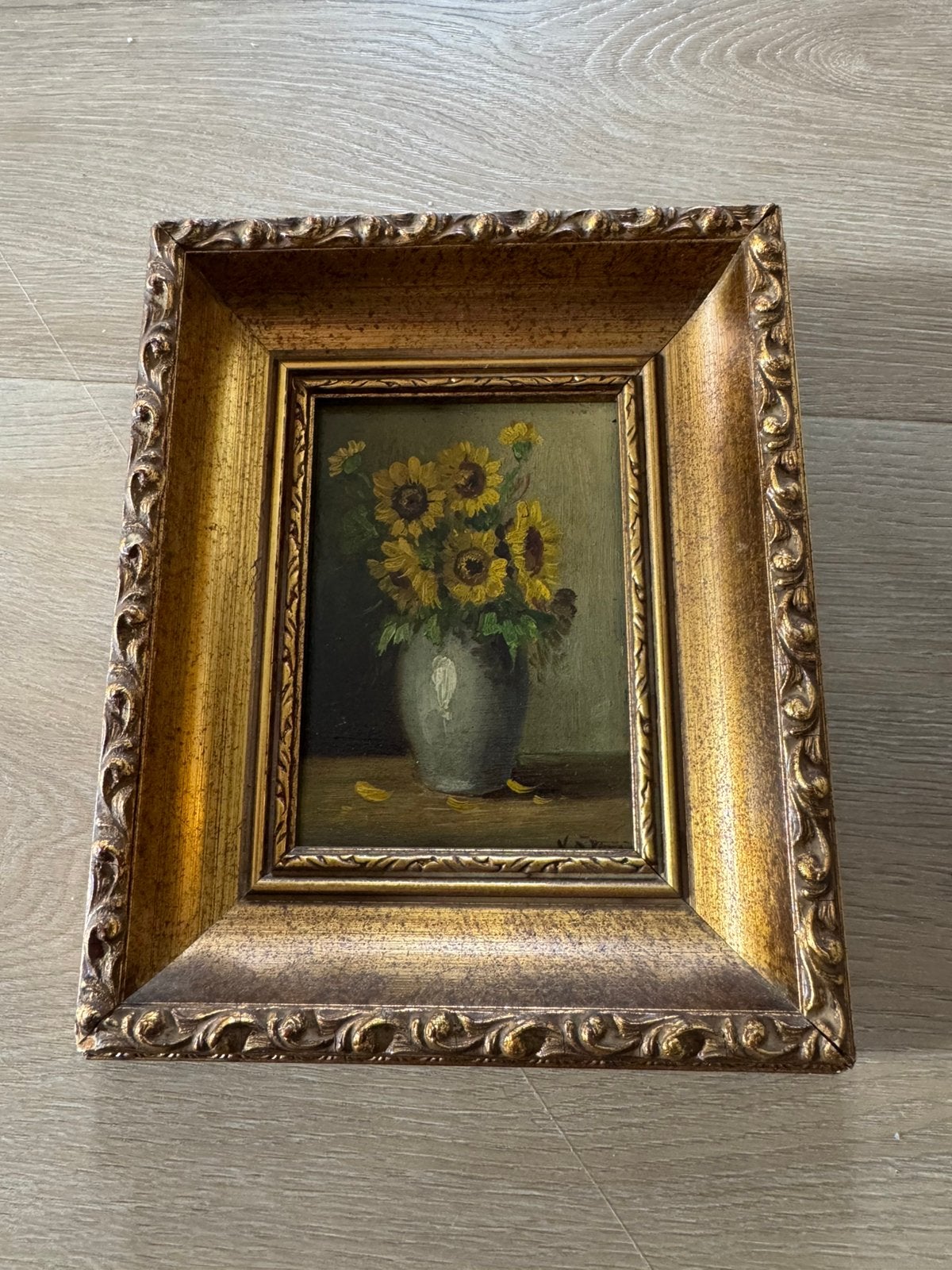 Schilderij zonnebloemen te koop, Antiek en Kunst, Kunst | Schilderijen | Klassiek, Ophalen of Verzenden