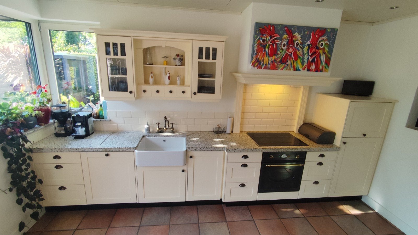 Complete keuken, Ophalen, Gebruikt, Crème, Composiet