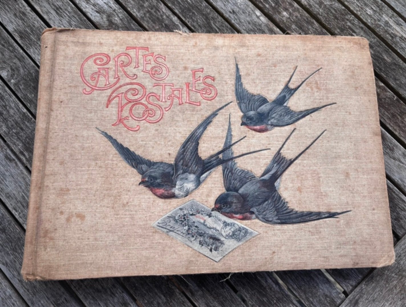 Antiek ansichtkaarten album, Ophalen of Verzenden