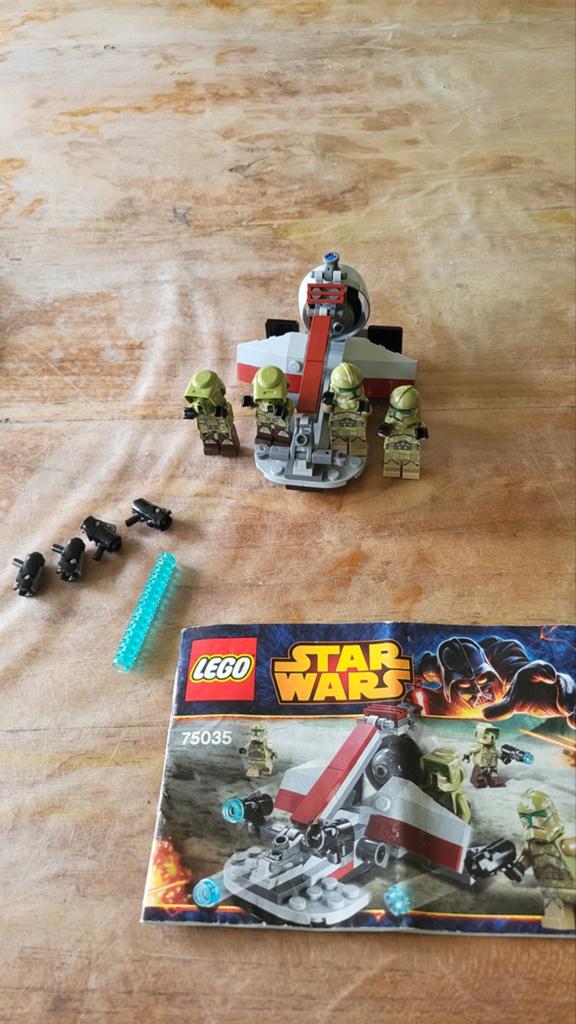 Lego 75035 compleet inc 4 kashyyyk troopers & boekje, Star Wars, Lego, Ophalen of Verzenden, Complete set