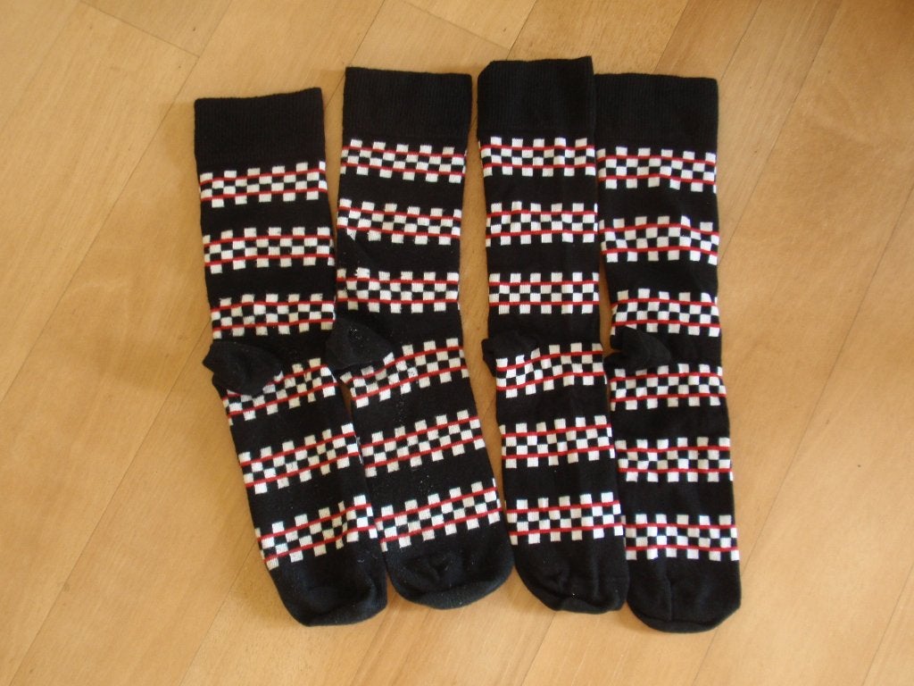 Ziengs - twee paar sokken met finish vlaggen maat 40-46, Ziengs, Zwart, Overige maten, Ophalen of Verzenden