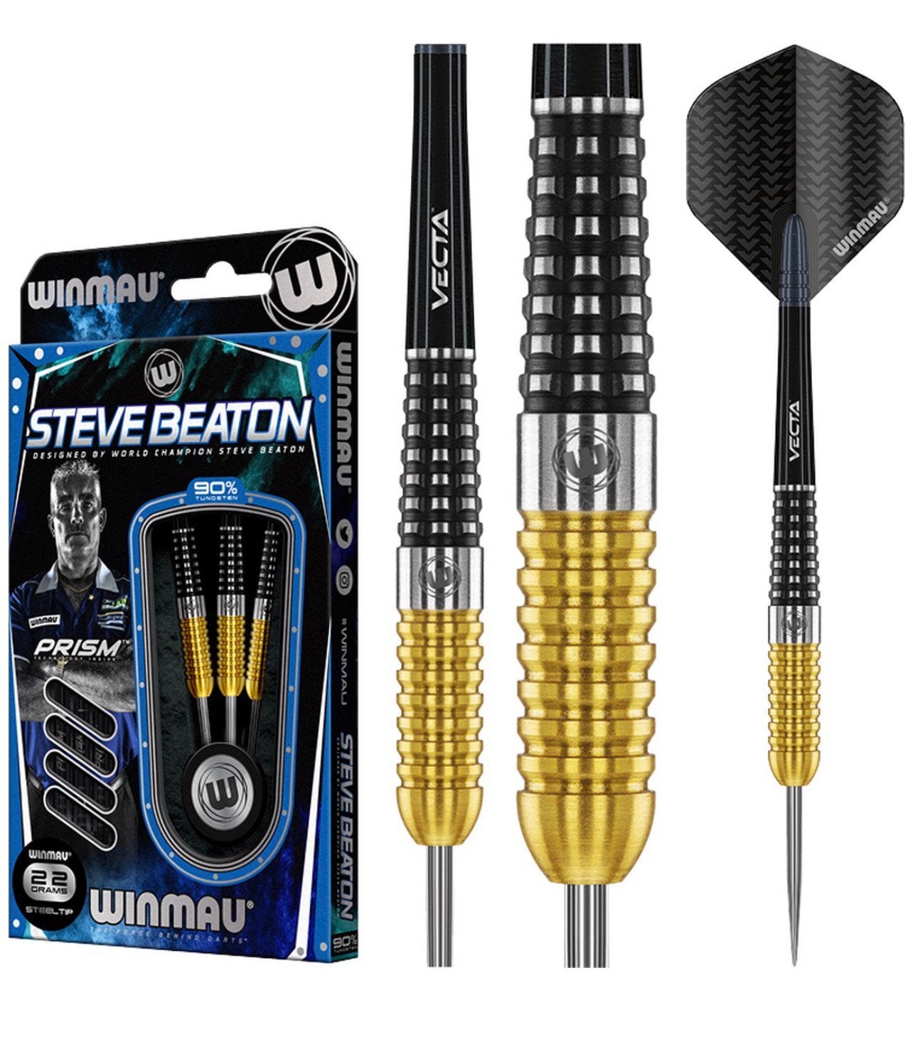 Winmau Steve Beaton Special Edition 90% - Dartpijlen 22 gram, Sport en Fitness, Ophalen of Verzenden, Nieuw, Pijlen