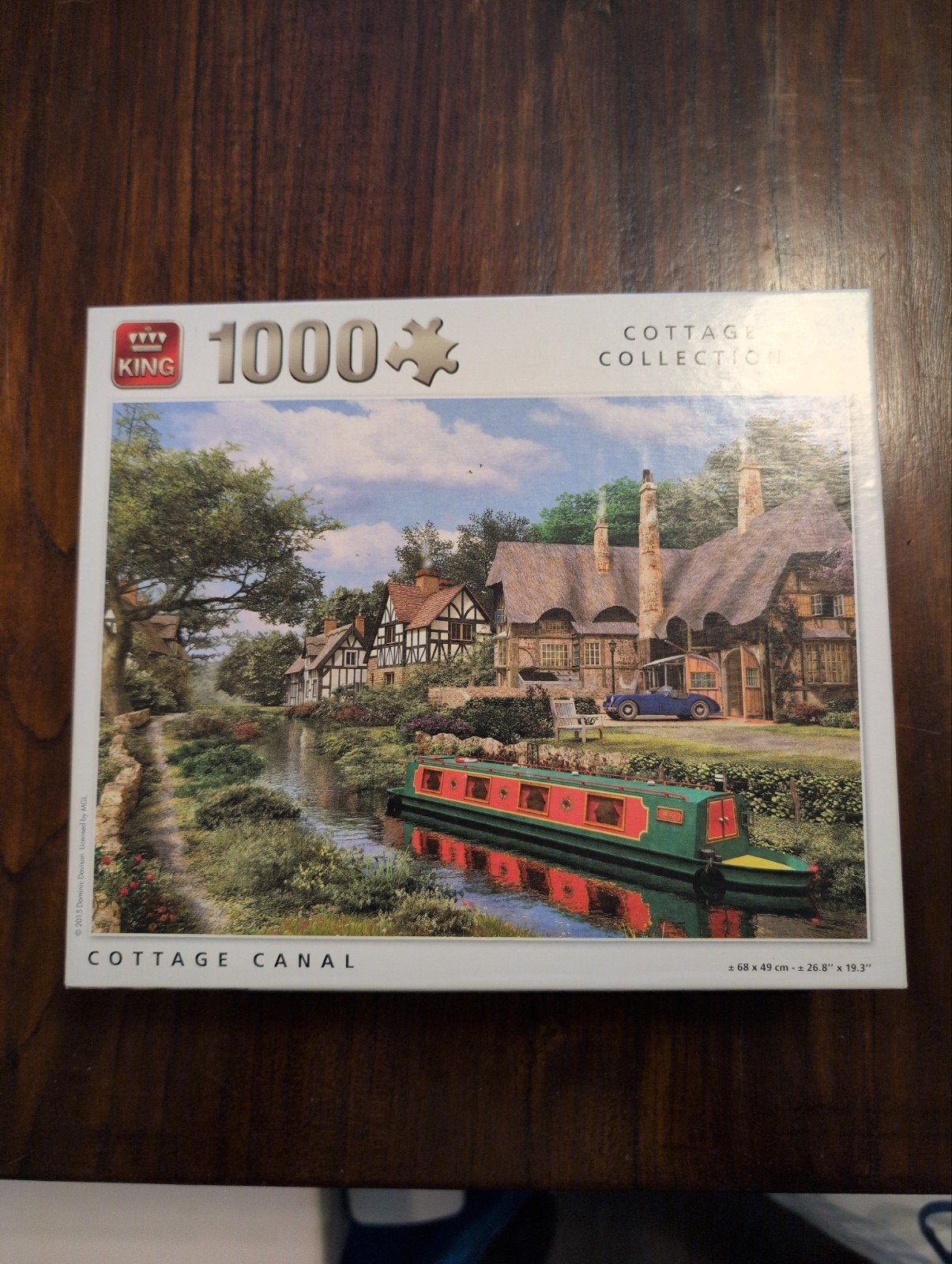 King Legpuzzel 1000 stukjes - Cottage Canal, Hobby en Vrije tijd, Ophalen of Verzenden, 500 t/m 1500 stukjes, Nieuw, Legpuzzel