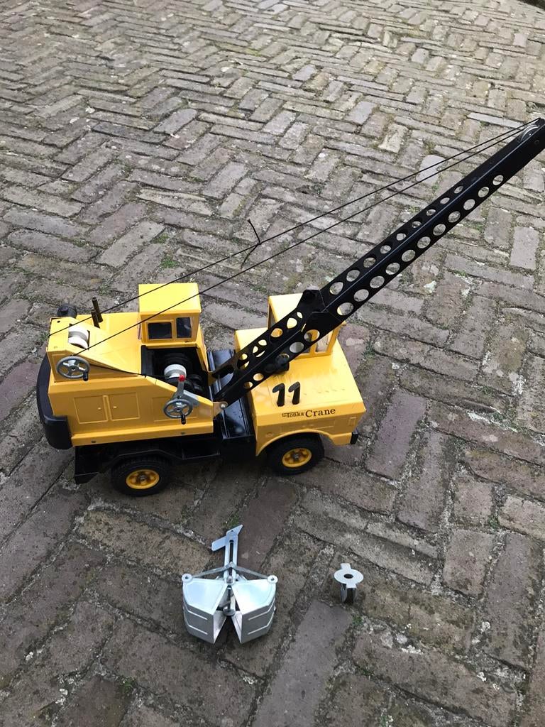 Tonka kraan van circa 50 jaar oud, Ophalen of Verzenden, Gebruikt