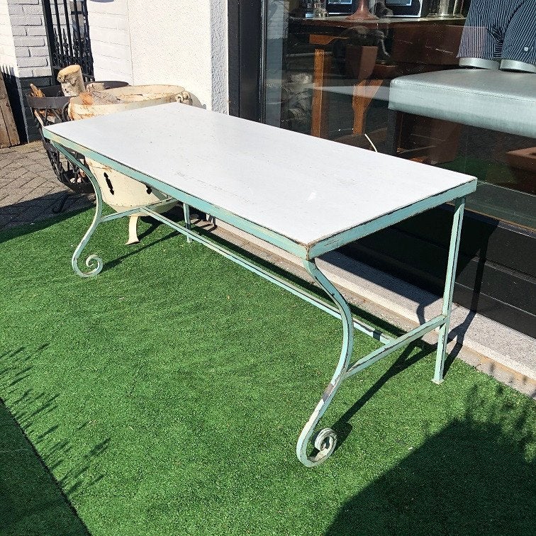 NIEUWE UNIEKE smeedijzeren BANKJES SIDETABLE Tommy Hilfiger, Ophalen