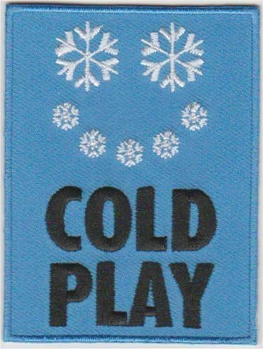 Coldplay stoffen opstrijk patch embleem, Ophalen of Verzenden, Nieuw, Kleding