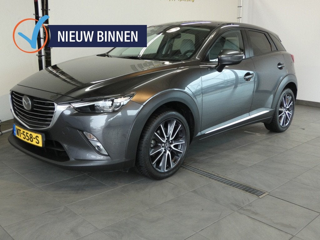 Mazda CX-3 2.0 SAG 120 GT-M Pure white Bose, Camera Navi, Auto's, Automaat, 4 cilinders, SUV of Terreinwagen, 1170 kg