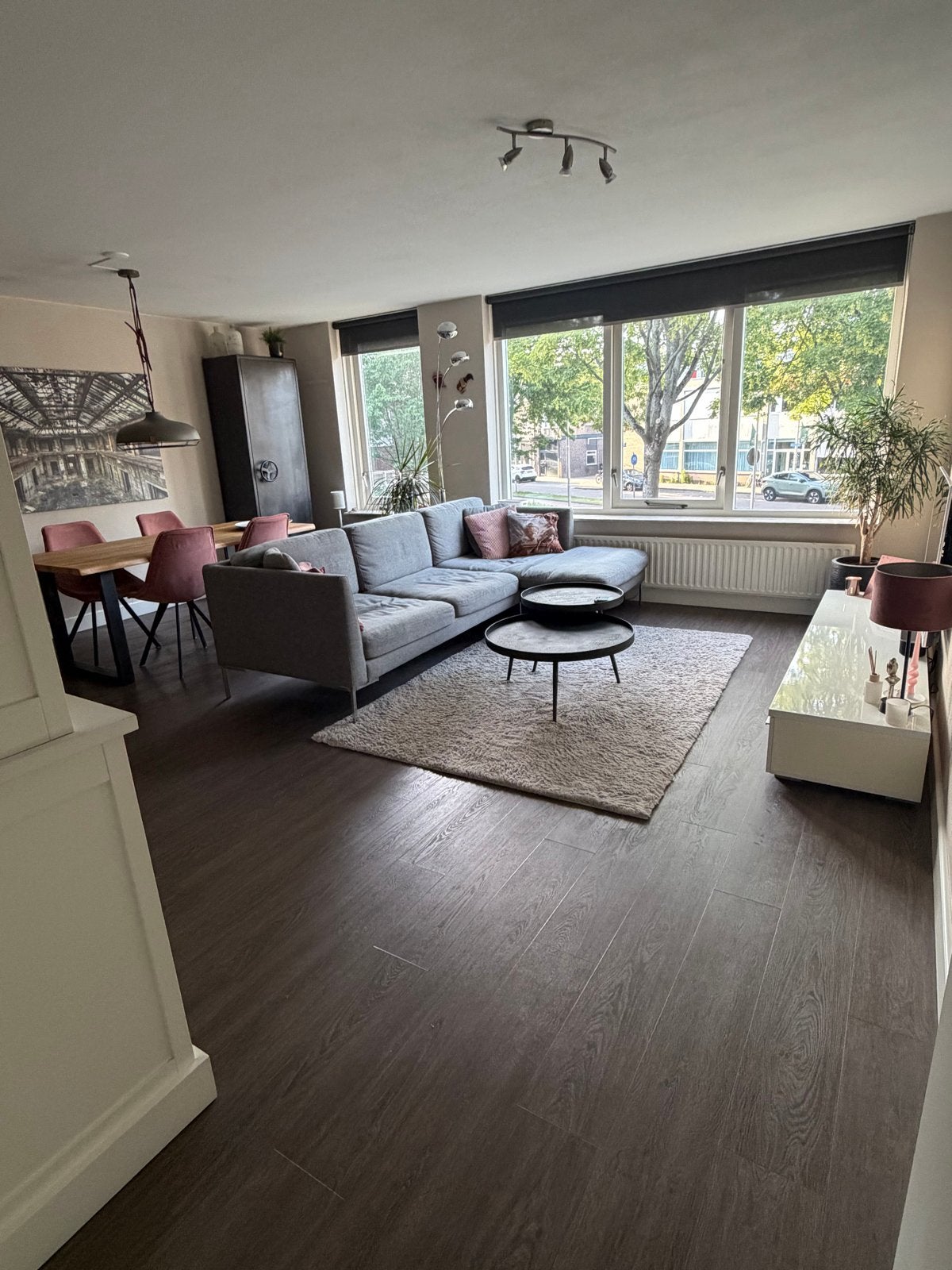 Donkere PVC klikvloer - Zeer goede staat - ca. 60 m2, Huis en Inrichting, Ophalen, Zwart, Overige typen, Zo goed als nieuw