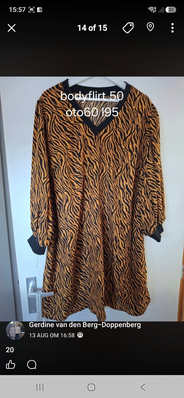 jurk mt 50 nieuw, Kleding | Dames, Nieuw, Ophalen of Verzenden, Bodyflirt, Jurk