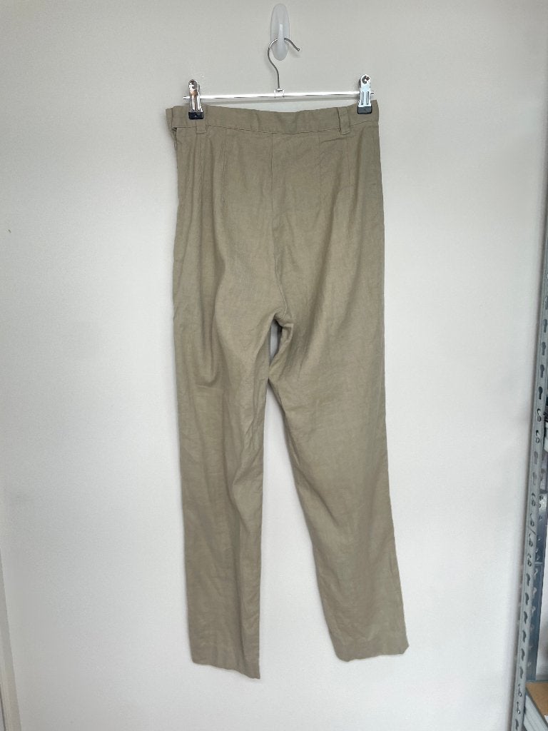 Hundhund pantalon broek 34 linnen beige rechtvallend, HundHund, Beige, Ophalen of Verzenden, Shape of Things GmbH