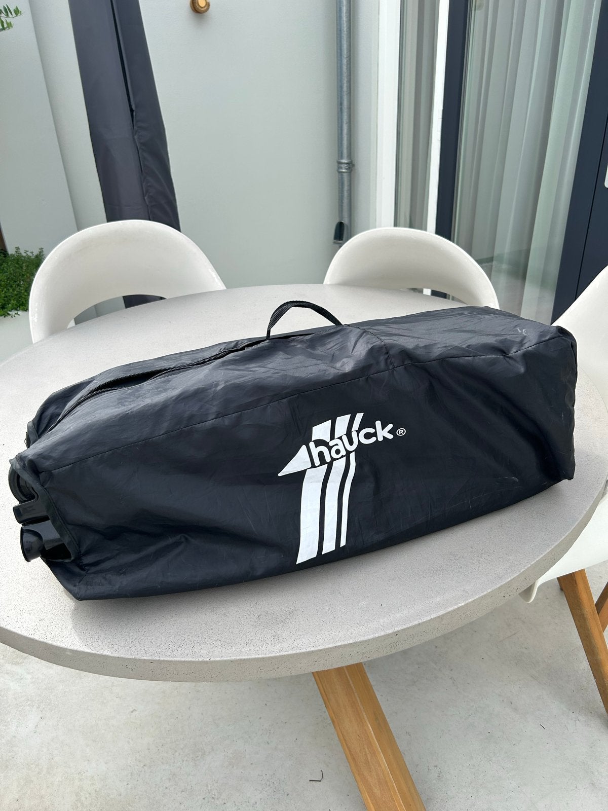 Hauck Sleep n Play campingbedje - Zwart met kleuraccenten, Ophalen of Verzenden, Zo goed als nieuw, Reisbedje