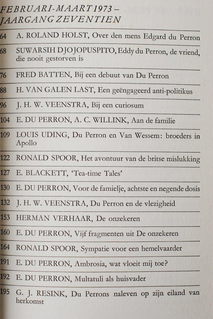 Tijdschrift: Tirade (1973) - Du Perron nummer, Verzenden, Zo goed als nieuw, Nederland
