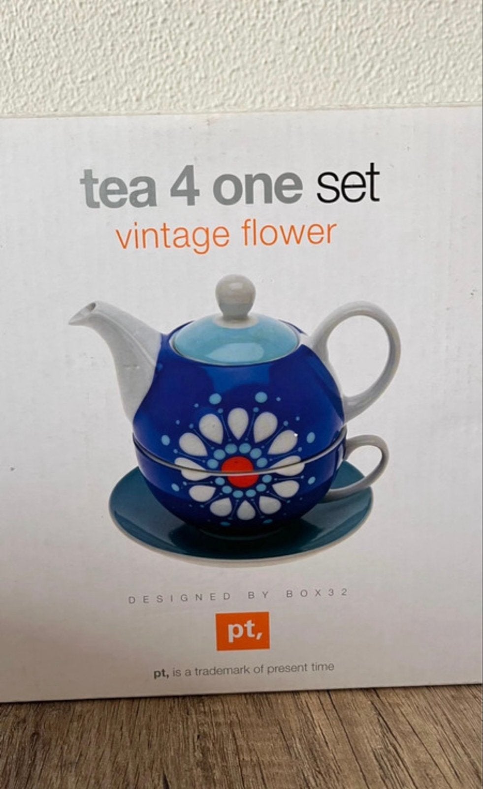 Tea 4 One set - Vintage Flower - pt, by Present Time, Overige merken, Keramiek, Vintage, Nieuw