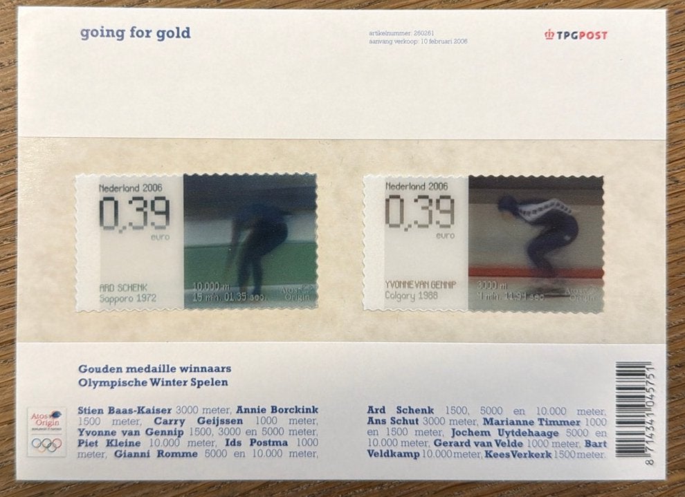 * postzegels pf. Going for Gold. 2006, Postzegels en Munten, Postzegels | Nederland, Ophalen of Verzenden, Na 1940, Postfris
