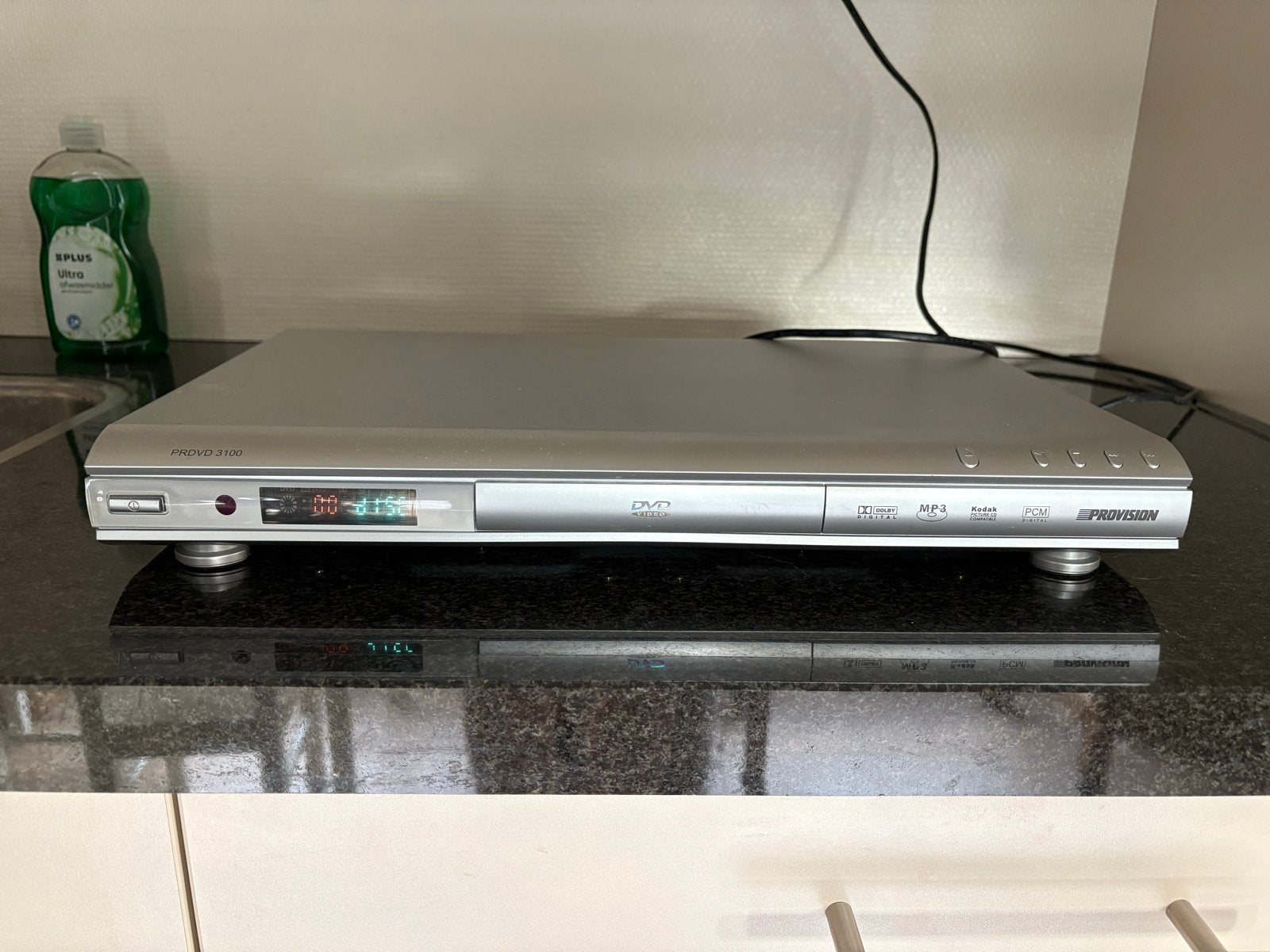 Provision DVD-speler PRDVD3100 - Zilverkleurig, Audio, Tv en Foto, Dvd-spelers, Ophalen, Gebruikt, Dvd-speler, Overige merken