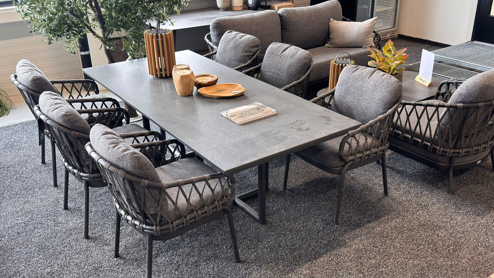 Nida Dekton met 6 Natal stoelen Tierra Outdoor, Ophalen of Verzenden, Zo goed als nieuw