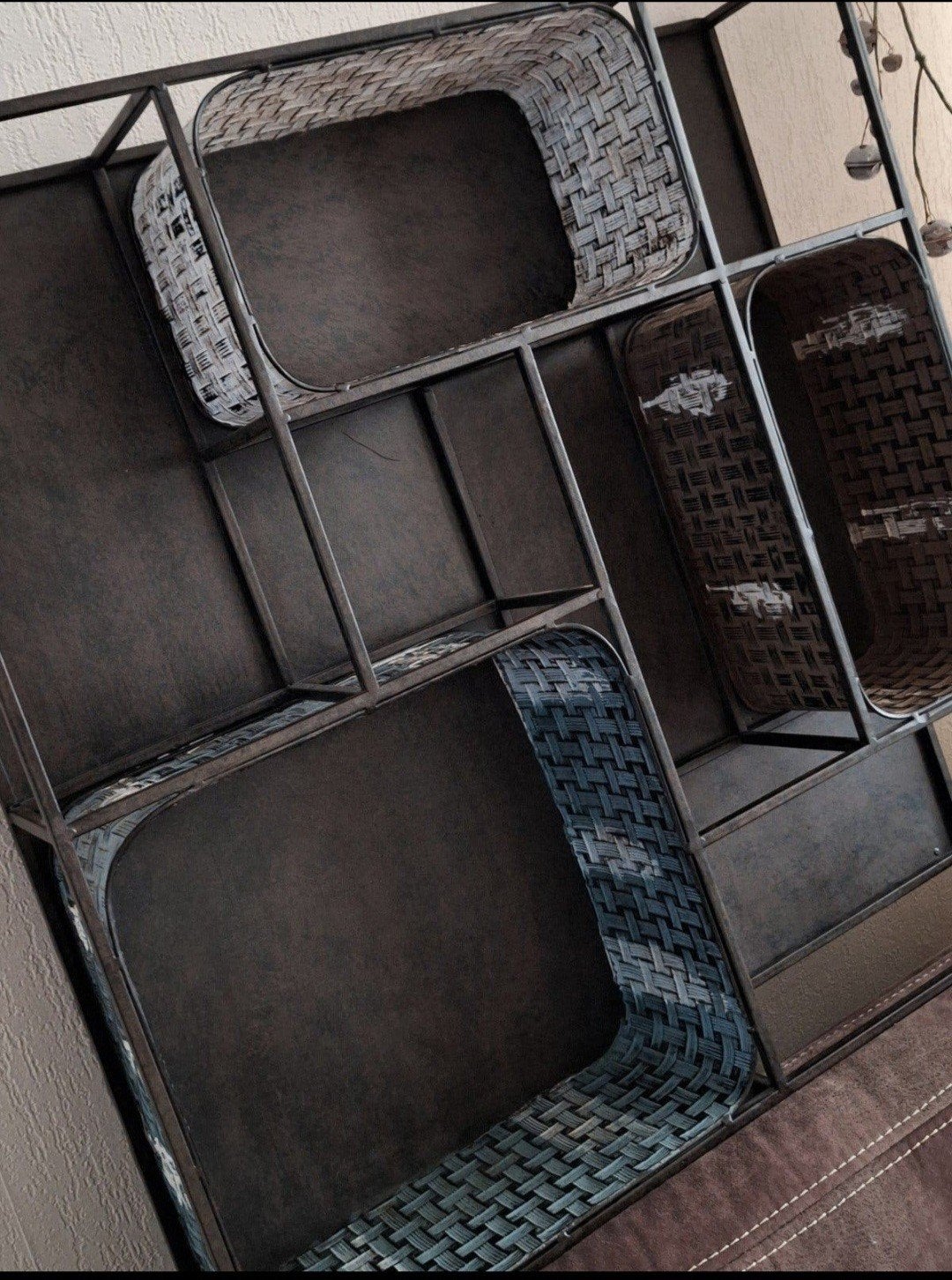 Cocomaison wandrek wandmeubel metaal 70x70x14cm, Ophalen, Zo goed als nieuw