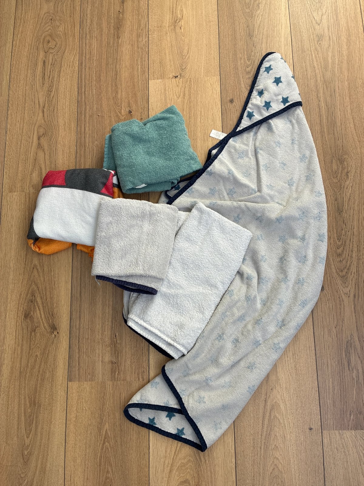 5 badcapes gratis af te halen (in ruil voor koekjes), Ophalen, Gebruikt