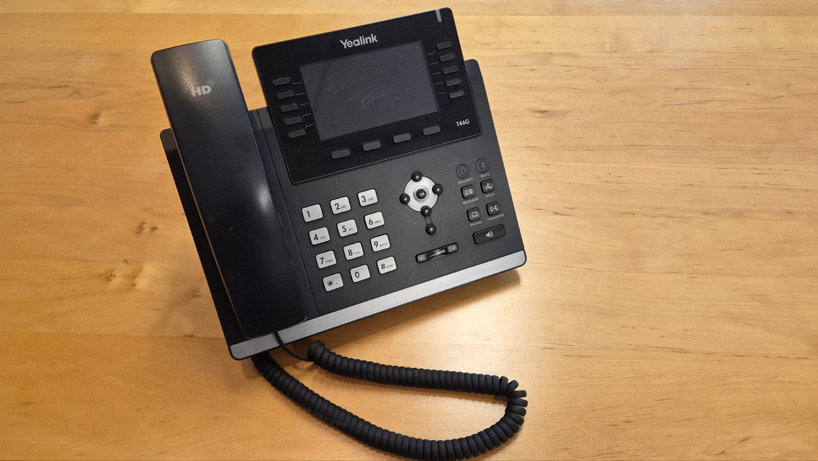 Yealink T46G VoIP telefoon zonder voedingsadapter, Verzenden, Gebruikt