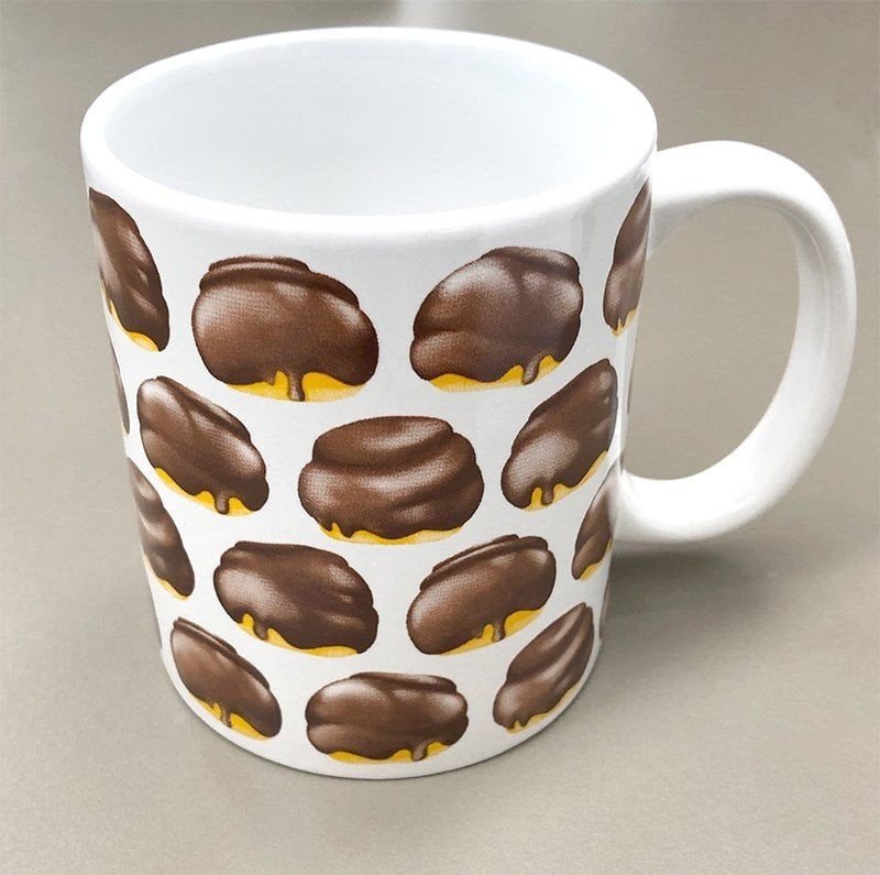 Mok met chocoladebollen print, Overige typen, Nieuw, Ophalen of Verzenden, Steen/keramiek