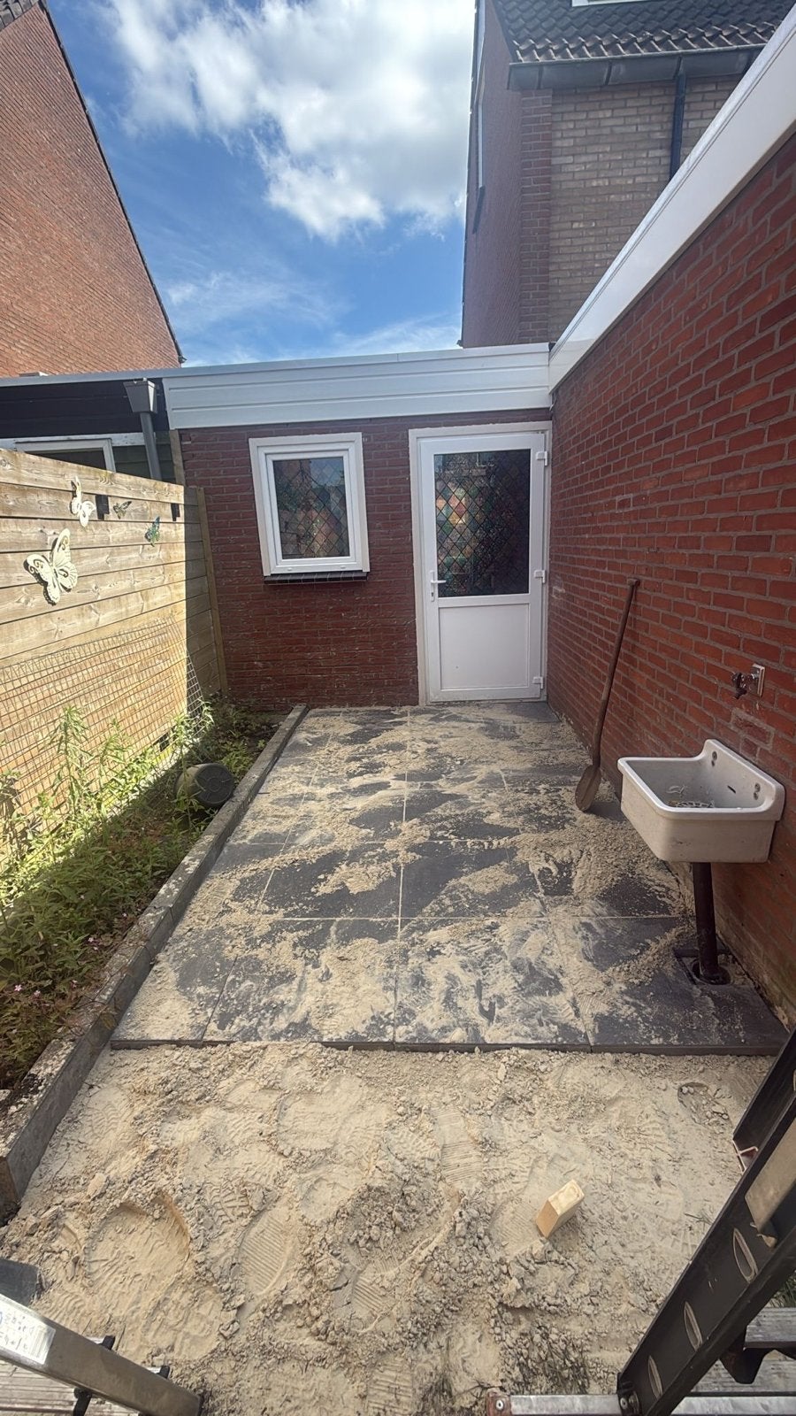 Antraciete terrastegels 60x60 cm (bijna nieuw), Tuin en Terras, Ophalen, Zo goed als nieuw, Minder dan 5 m², Beton
