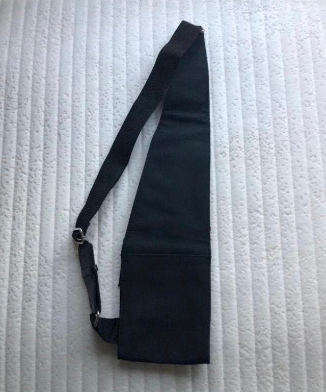 Zwarte schoudertas / sling bag, Ophalen of Verzenden, Gebruikt, Zwart, Overige merken