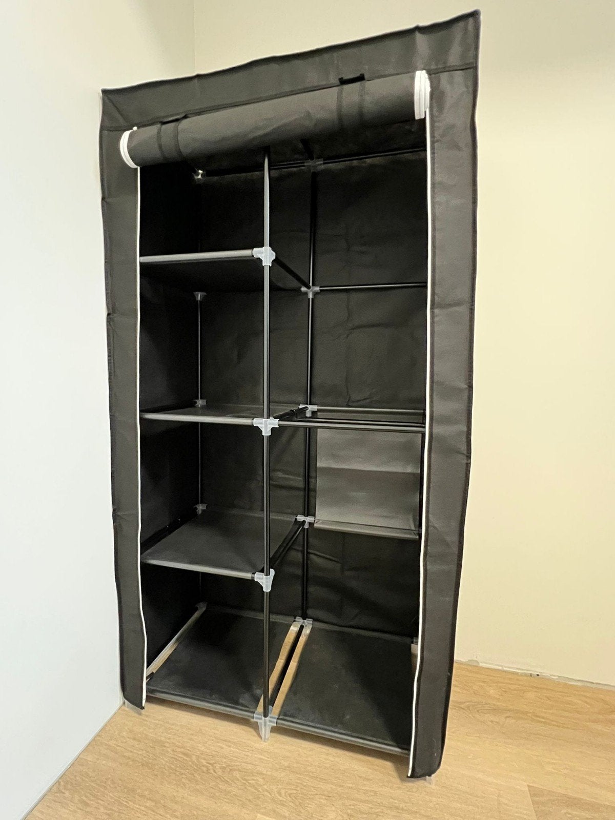 ACAZA Opvouwbare Kledingkast - Zwart (168x88x45 cm), Huis en Inrichting, Kasten | Kledingkasten, Ophalen, 50 tot 100 cm, Zo goed als nieuw