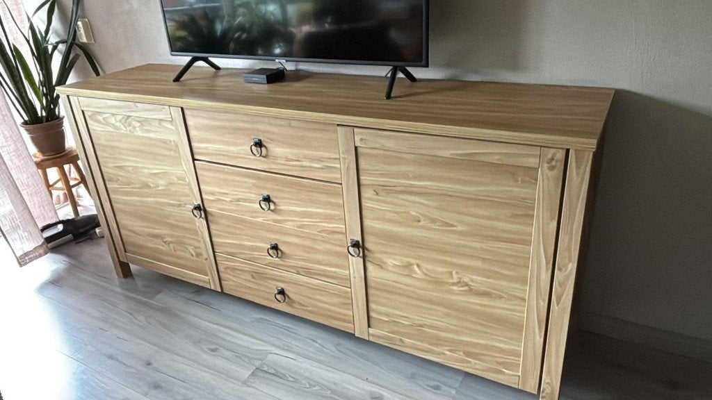 Grenen Dressoir, Ophalen, Gebruikt, Met deur(en), 150 tot 200 cm