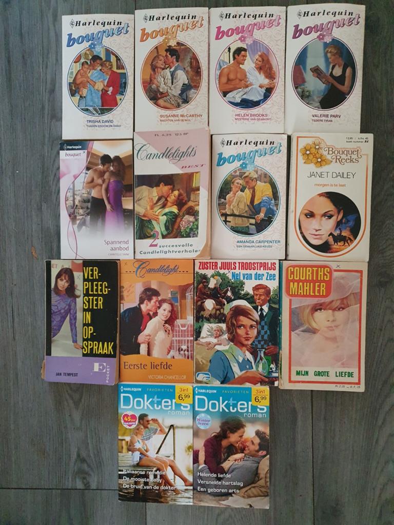Grote collectie romantische romans (Harlequin, Candlelight), Boeken, Romans, Ophalen of Verzenden, Gelezen, Diverse auteurs (o.a. Janet Dailey, Trisha David)