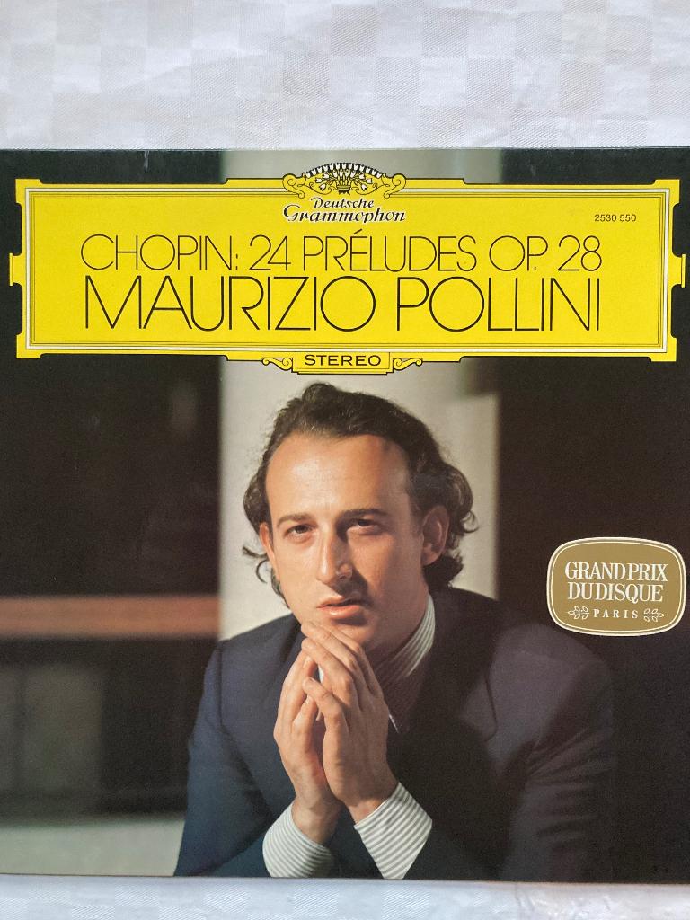 LP Chopin Maurizio Pollini 24 Preludes Opus 28 2530 550 1975, Kamermuziek, Ophalen of Verzenden, Zo goed als nieuw, Romantiek