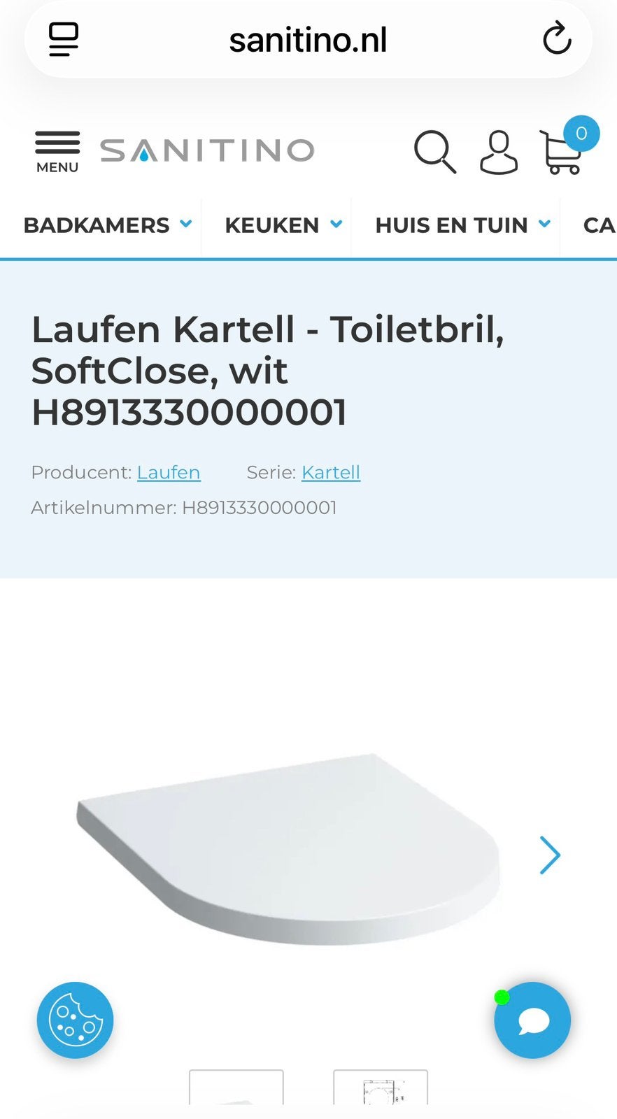 NIEUW!! WC BRIL merk LAUFEN. Softclose wit, Ophalen of Verzenden, Nieuw, Toilet